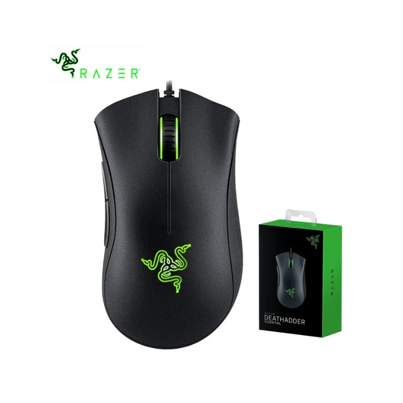 Original  Deathadder Essential Wired Gaming Mouse Mice 6400DPI Optical Sensor 5 Independently Buttons for Laptop PC Gamer