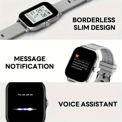 2025 New Smart Watch Bluetooth Call Message Reminder Man Woman Gift Full Touch Screen Sports Fitness Smart Watch
