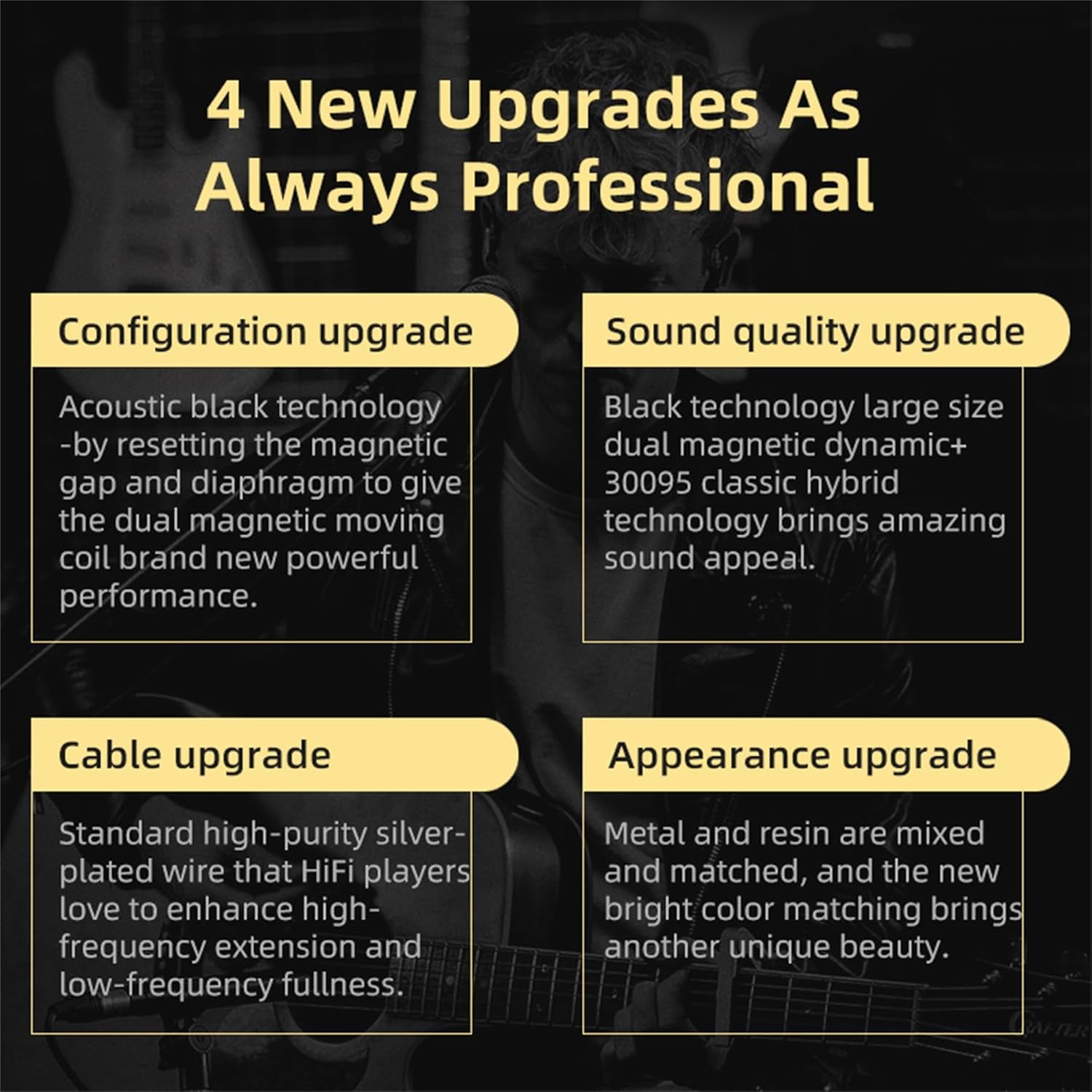 KZ ZSN PRO X Gaming Earbuds (Black, without Mic)